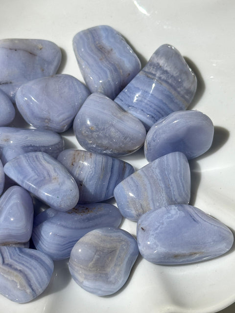 Blue Lace Agate Tumbles