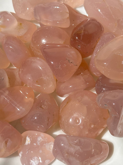 Pink Chalcedony Tumbles