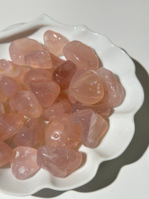 Pink Chalcedony Tumbles