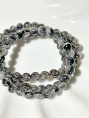 Tourmaline in Quartz Crystal Bracelet