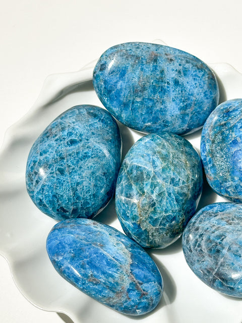 Apatite Palm Stones (intuitive pick)