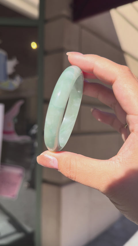 Jade Bangle (A) - 60mm