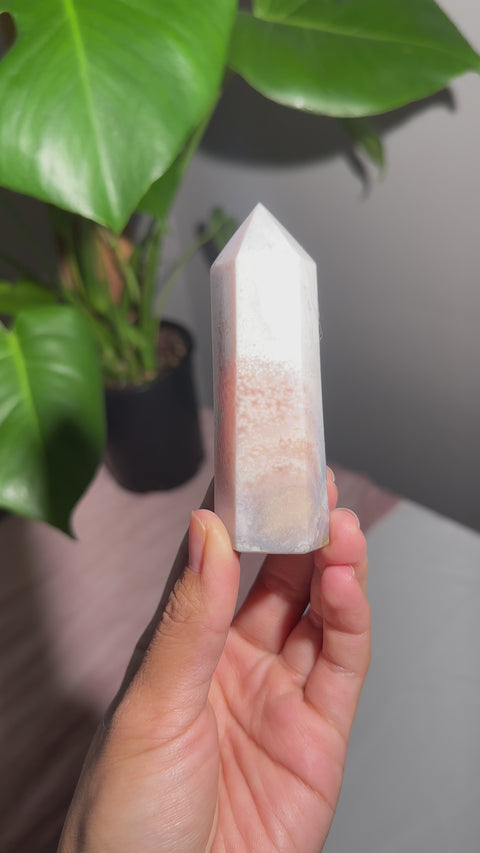 Pastel Flower Agate Tower - 25