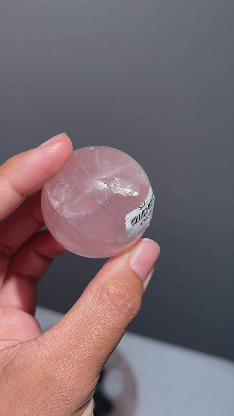 Star Rose Quartz Sphere - 22