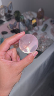 Gemmy Star Rose Quartz Sphere - 40