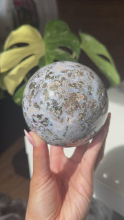 Large Cosmic Jasper Sphere