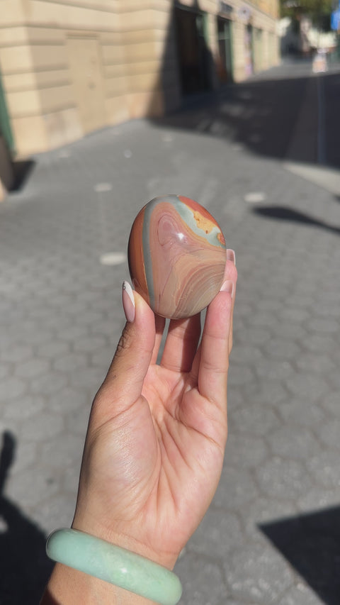 Desert Pink Polychrome Jasper Palm - 13