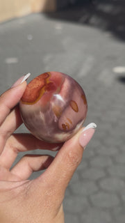 Dark Mauve Polychrome Jasper Palm - 13