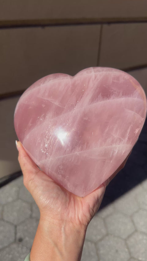 7 lbs. XL Rose Quartz Heart - 333