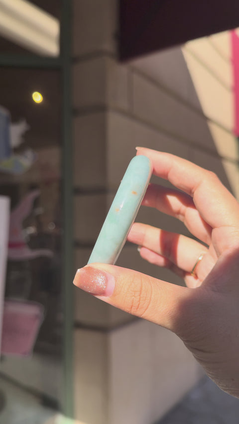 Blue Tone Jade Bangle (G) - 60.3mm