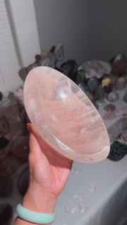 Gemmy Rose Quartz Bowl - 105
