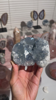 Dark Blue Celestite geode - 70