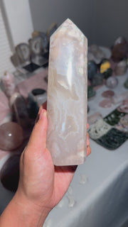 Pastel Jelly Flower Agate Tower - 75