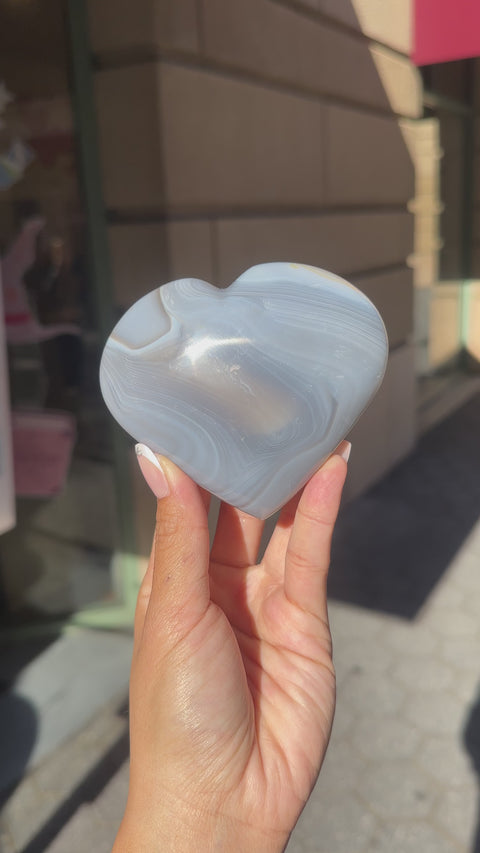Orca Agate Heart - 37