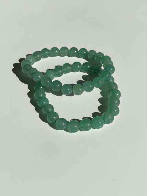 Green Aventurine Crystal Bracelet (GOOD LUCK)