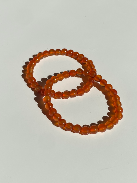 Wholesale Natural Carnelian Beads Stretch Bracelets - Pandahall.com