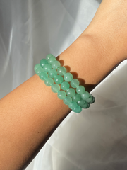 Green Aventurine Crystal Bracelet (GOOD LUCK)