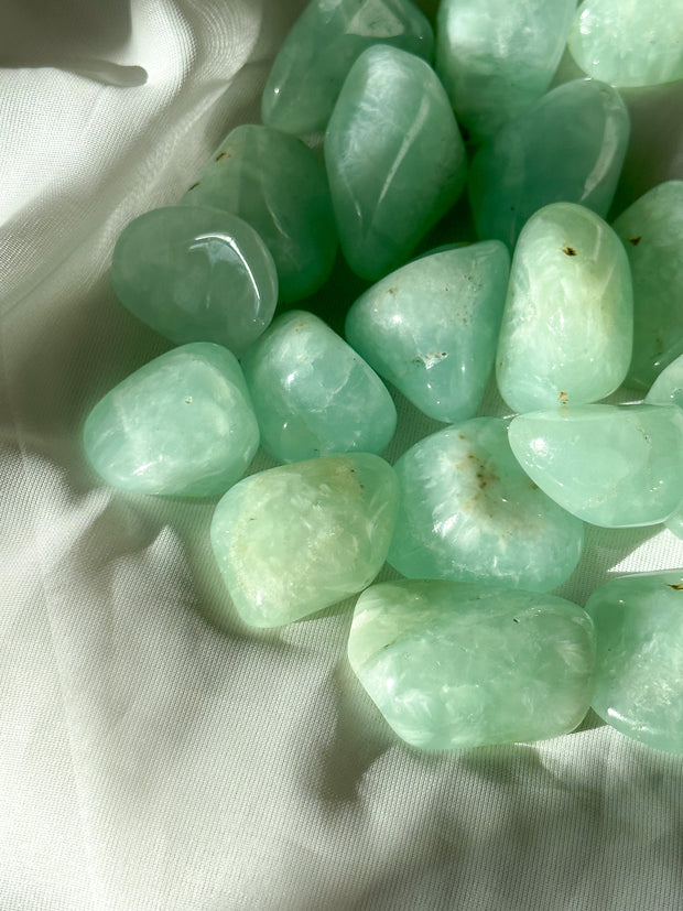 Prehnite Tumbles (Namibia)