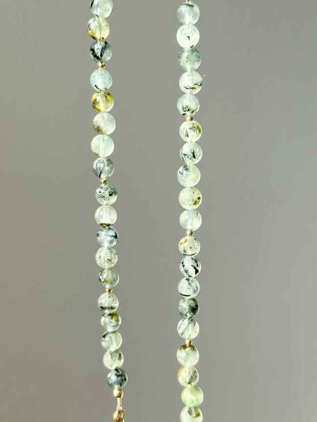 Prehnite Angel Number Necklace