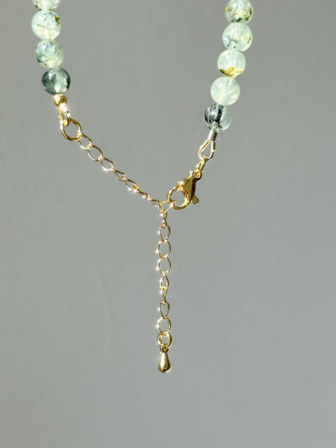 Prehnite Angel Number Necklace