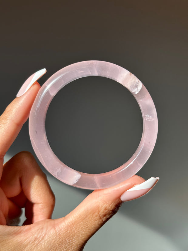 Rose Quartz Bangle 53.6mm (S)