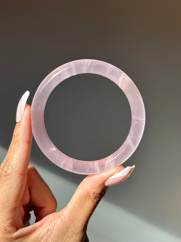 Rose Quartz Bangle 57.5mm (BN)