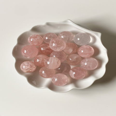 mini rose quartz spheres